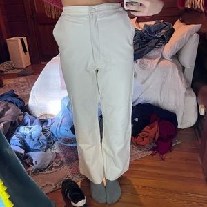 Gorgeous white leather pants